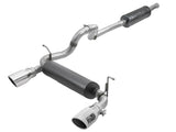 Rebel Series 2.5in 304 SS Cat-Back Exhaust w/ Polished Tips 2018+ Jeep Wrangler (JL) V6 3.6L - 49-38066-P