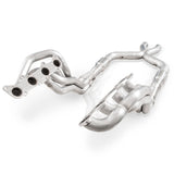 Stainless Power 2011-14 Mustang GT Headers 1-7/8in Primaries High-Flow Cats 3in X-Pipe - SM11HCATX