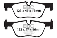 EBC 14+ BMW 228 Coupe 2.0 Turbo ATE calipers Redstuff Rear Brake Pads - DP32132C