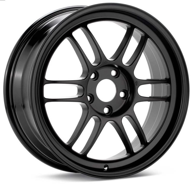 Enkei RPF1 17x7.5 5x100 48mm Offset 73mm Bore Matte Black Wheel  02-10 WRX & 04 STI/05-09 LGT - 3797758048BK