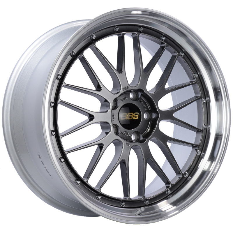 BBS LM 21x10 5x120 ET38 Diamond Black Center Diamond Cut Lip Wheel -82mm PFS/Clip Required - LM261DBPK