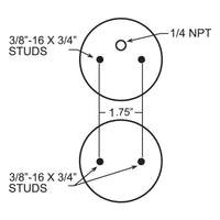 Firestone Ride-Rite Replacement Bellow 268C (For Kit PN 2488/2061) (W217606764) - 6764