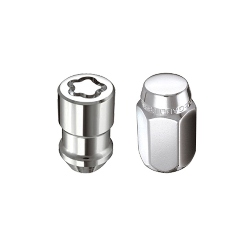 McGard 5 Lug Hex Install Kit w/Locks (Cone Seat Nut) M12X1.5 / 13/16 Hex / 1.5in. Length - Chrome - 84557