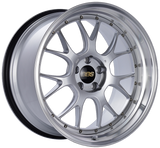 BBS LM-R 20x11 5x114.3 ET20 CB66 Diamond Silver Center Diamond Cut Lip Wheel - LM330DSPK