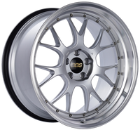 BBS LM-R 20x11 5x114.3 ET20 CB66 Diamond Silver Center Diamond Cut Lip Wheel - LM330DSPK