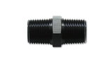 Vibrant 3/8in NPT x 3/8in NPT Straight Union Pipe Adapter Fitting - Aluminum - 10372