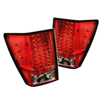 Spyder Jeep Grand Cherokee 05-06 LED Tail Lights Red Clear ALT-YD-JGC05-LED-RC - 5005540