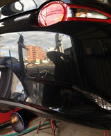 AVO 2016+ Mazda Miata ND MX5 2.0L Adj Single 4in Rolled Tip Exhaust (Incl 5in Metal Cat Converter) - LNR16AEHA065T