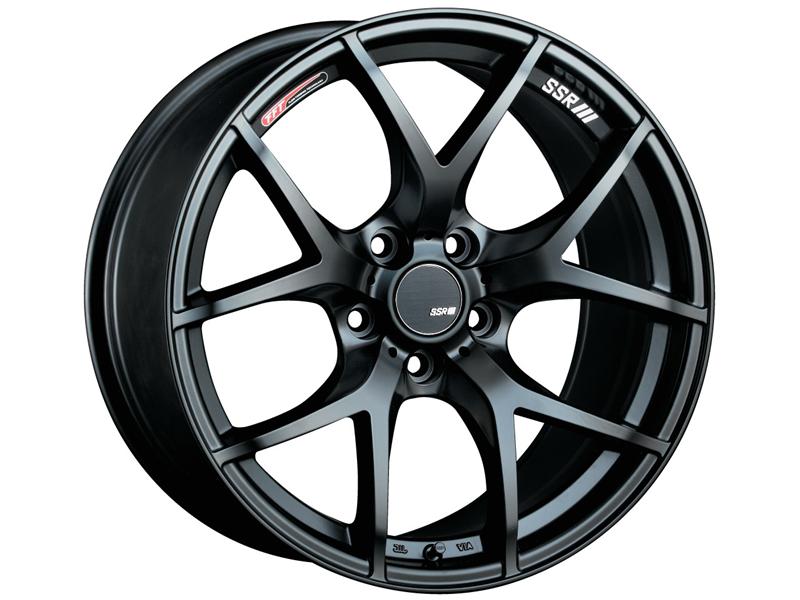 SSR GTV03 19x8.5 5x114.3 38mm Offset Flat Black Wheel 11+ WRX / 08+ STI / 11+ tC / 93-98 Supra - T619850+3805GMB