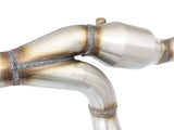aFe Power Twisted Steel Headers & Y-Pipe w/ Cat SS 2.5in 07-11 Jeep Wrangler (JK) V6 3.6L - 48-46214-YC