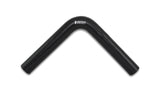 Vibrant 4 Ply Reinforced Silicone Elbow Connector - 1in ID x 8in Leg 90 Deg Elbow (BLACK) - 2918