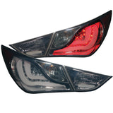 ANZO 2011-2014 Hyundai Sonata LED Taillights Smoke - 321295