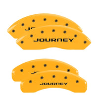 MGP 4 Caliper Covers Engraved Front & Rear Avalanche Yellow finish black ch - 14004SAVLYL
