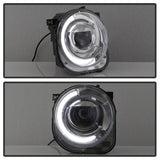 xTune 15-17 Jeep Renegade Light Bar DRL Projector Headlights -Chrome (PRO-JH-JREN-LBDRL-C) - 9039737