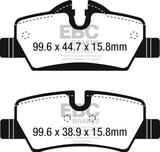 EBC 14+ Mini Hardtop 1.5 Turbo Cooper Greenstuff Rear Brake Pads - DP22228