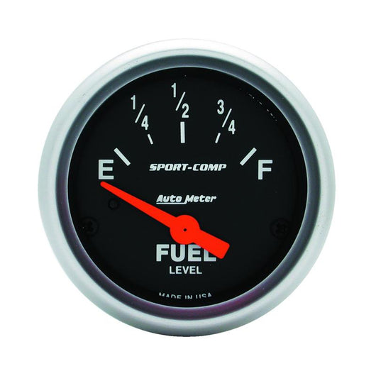 Autometer Sport Comp 52mm Short Sweep Electronic Fuel Level Gauge - 3316