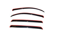 AVS 07-18 Toyota Tundra Crewmax Ventvisor In-Channel Front & Rear Window Deflectors 4pc - Smoke - 194309
