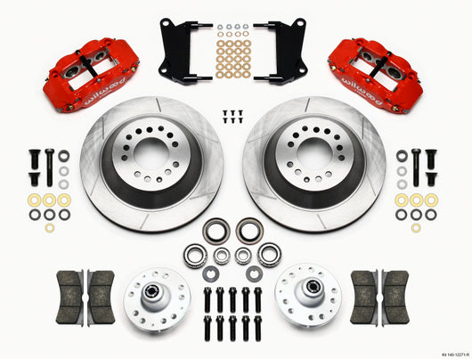 Wilwood Narrow Superlite 6R Front Hub & 1PC Rtr Kit 12.88in-Red 67-69 Camaro 64-72 Nova Chevelle - 140-12271-R