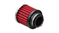 Vibrant Crankcase Breather Filter w/ Chrome Cap 1.5in 38mm Inlet ID - 2188