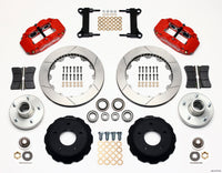 Wilwood Narrow Superlite 6R Front Hub Kit 13.06in Red Chevy C-10 60-87 CPP Drop Spindle - 140-10775-R