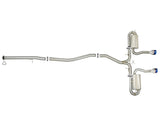 aFe Takeda 3in 304 SS Cat-Back Exhaust System w/ Blue Tips 2017+ Honda Civic Si 4Dr I4 1.5L (t) - 49-36621-L