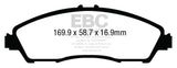 EBC 14+ Acura MDX 3.5 Ultimax2 Front Brake Pads - UD1723