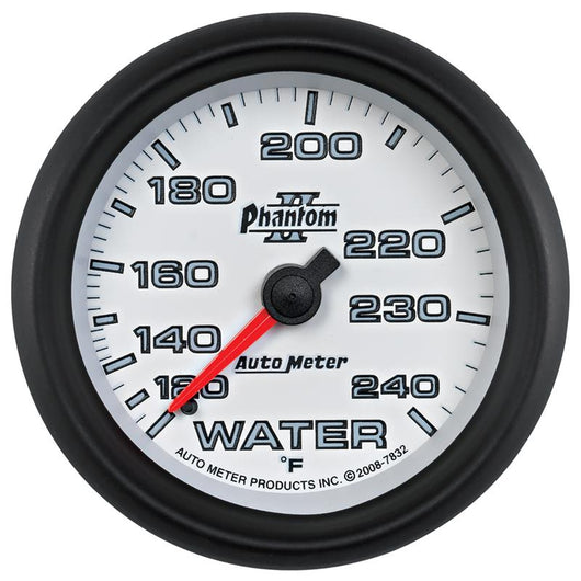 Autometer Phantom II 2-5/8in 120-240 Degree F Mechanical Water Gauge - 7832