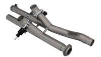 QTP 17-18 Ford Raptor EC/CC 2.5in 304SS Aggressor Cutout Dual Mid Pipes - 540117