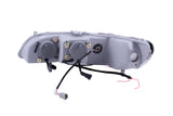 ANZO 1998-2002 Honda Accord Projector Headlights w/ Halo Chrome - 121054