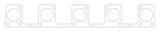 Cometic 04-05 Dodge Viper .030 inch MSL Gen III Exhaust Gasket - C5865-030