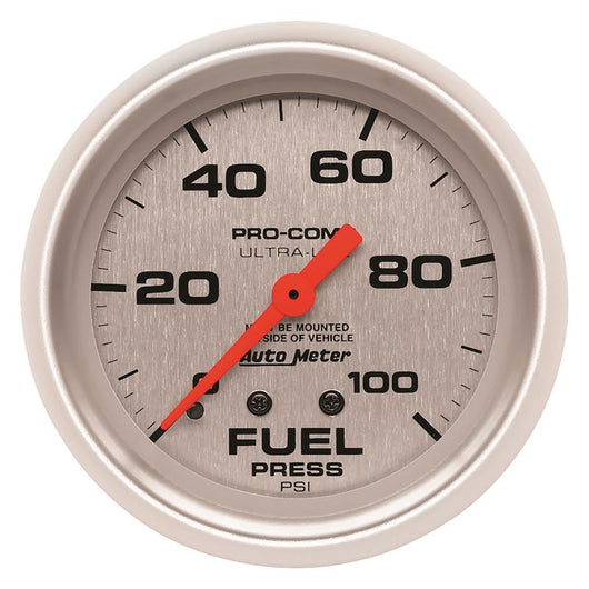 Autometer Ultra-Lite 2 5/8in Mechanical Fuel Pressure Gauge 100psi - 4412
