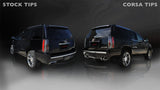 Corsa 12-13 Cadillac Escalade DUB 6.2L V8 Polished Sport Cat-Back Exhaust - 14886