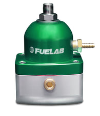 Fuelab 515 EFI Adjustable FPR 90-125 PSI (2) -10AN In (1) -6AN Return - Green - 51505-6-S-G