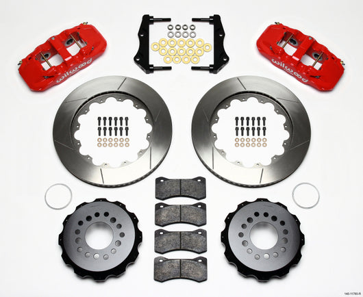 Wilwood AERO4 Rear Kit 14.25in Red 2006-10 Magnum/Challngr/Chrgr/300C - 140-11765-R