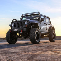 Westin/Snyper 07-17 Jeep Wrangler Unlimited Triple Tube Rock Rail Steps - Textured Black - 42-6015
