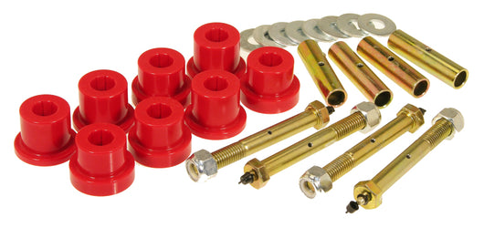 Prothane 76-86 Jeep CJ5/7/8 Front & Rear Main Spring Eye Bushings - Red - 1-1016