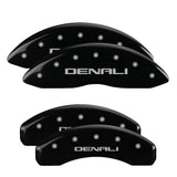 MGP 4 Caliper Covers Engraved Front & Rear MGP Black finish silver ch - 32021SMGPBK