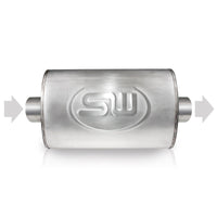 Stainless Works 2.5in ID CENTER INLET/ 2.5in OD CENTER OUTLET 5inX9in - TM5S25C25C