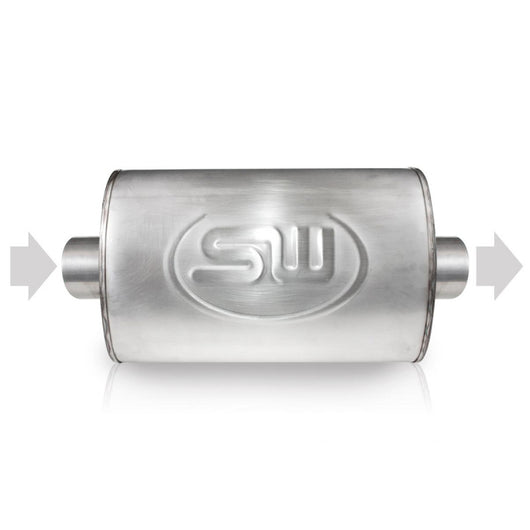 Stainless Works 2.5in ID CENTER INLET/ 2.5in OD CENTER OUTLET 5inX9in - TM5S25C25C