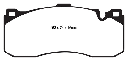 EBC 08-10 BMW 135 3.0 Twin Turbo Yellowstuff Front Brake Pads - DP41995R