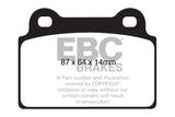 EBC 08-16 Mitsubishi Lancer Evo 10 2.0 Turbo (1 piece rotor) Yellowstuff Rear Brake Pads - DP41985R
