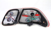 ANZO 1996-2002 Mercedes Benz E Class W210 Taillights Red/Clear G2 - 221162