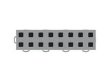 WeatherTech TechFloor - 3in X 12in Tiles(Left Loop) - Grey/Black **Order in Qtys of 10 - 51T312LL GR-BK