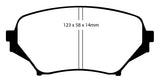 EBC 06-15 Mazda Miata MX5 2.0 Ultimax2 Front Brake Pads - UD1179
