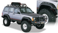 Bushwacker 84-01 Jeep Cherokee Cutout Style Flares 4pc Fits 4-Door Sport Utility Only - Black - 10911-07