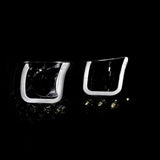 ANZO 2006-2008 Dodge Ram 1500 Projector Headlights w/ U-Bar Chrome - 111315