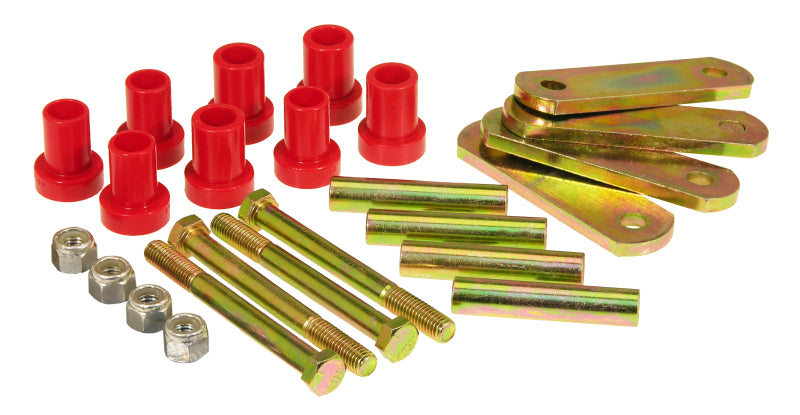 Prothane Chrysler HD Conversion Shackle Kit for Super Stock Springs - Red - 4-806