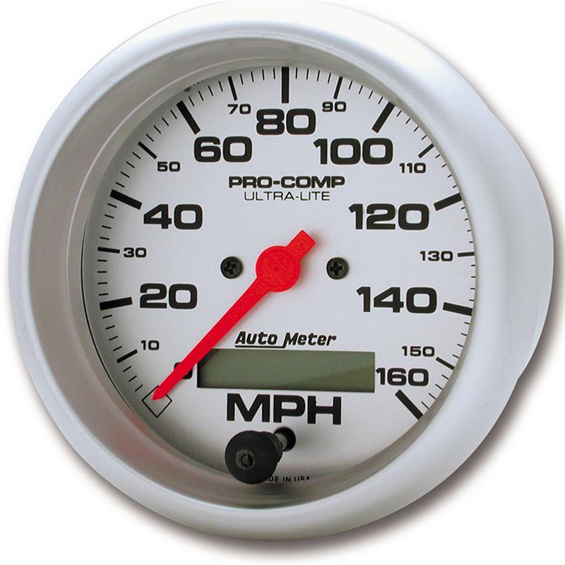 Autometer Ultra-Lite 87.5mm Electronic Programmable 160 MPH Speedometer - 4488