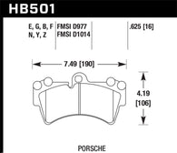 Hawk 2007-2014 Audi Q7 Premium HPS 5.0 Front Brake Pads - HB501B.625