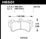 Hawk Porsche HPS Street Front Brake Pads - HB501F.625